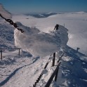 Blick von der Schneekoppe zur Lucni Bouda (Wiesenbaude). Foto: Steffi Lange