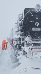 Brockenbahn im Schnee. Foto: René Sosna